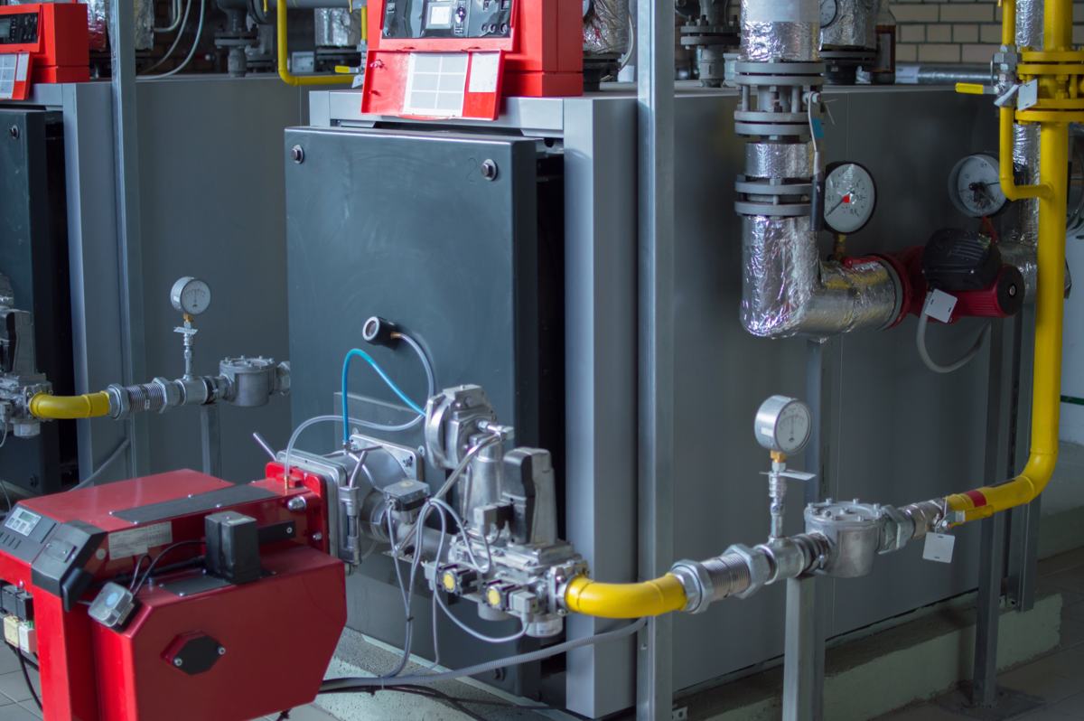 Industrial control panels in a chemical facility